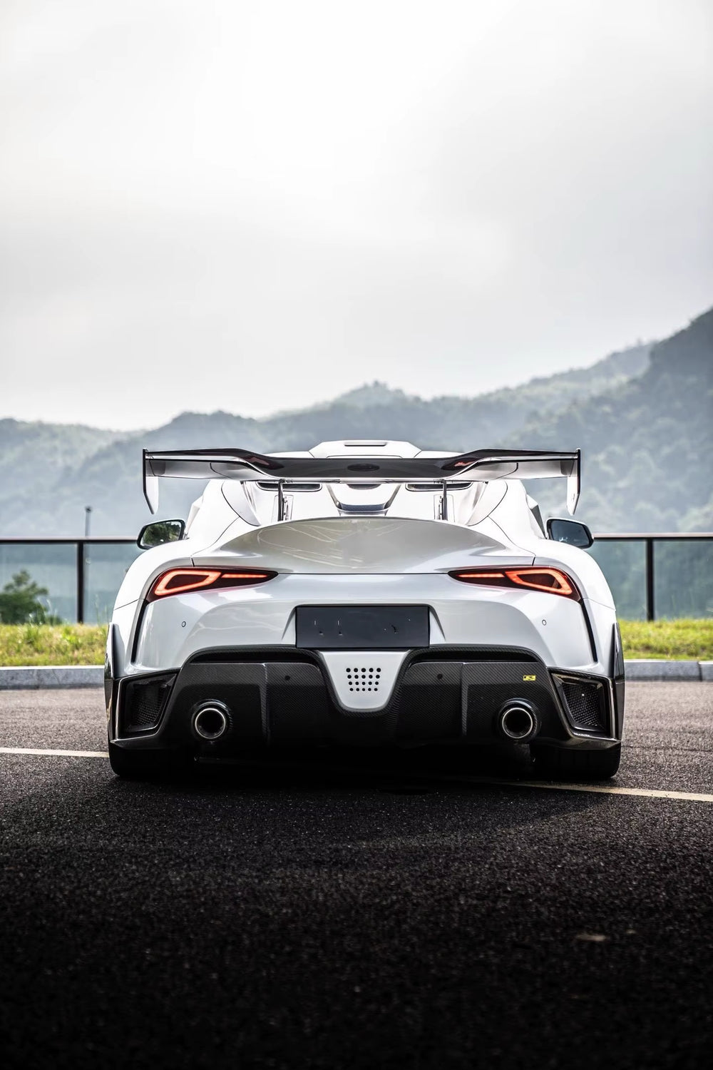 Robt Style Wide Body Kit for Toyota Supra A90 Front and Rear Bumper Side Skirts Spoiler Hood Body Kit 2021-2023