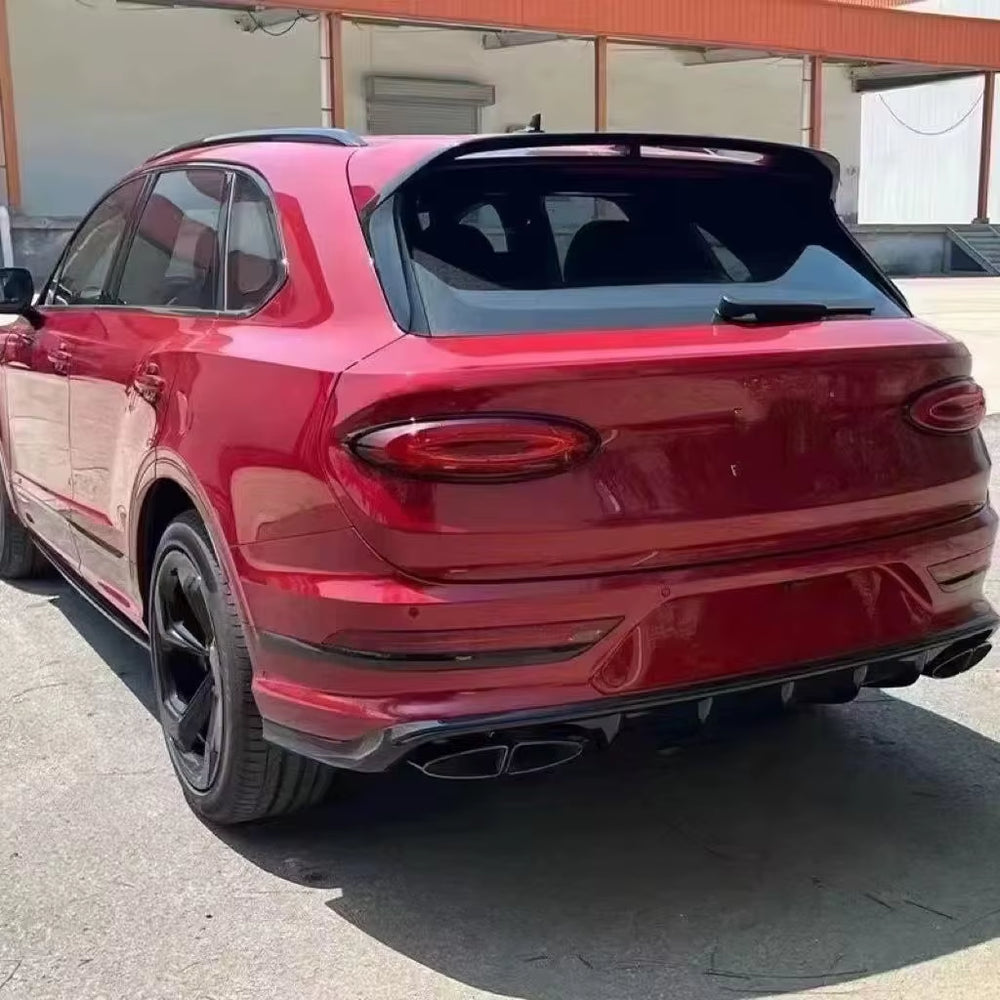 Carbon Fiber Bodykit Front Lip Side Skirt Diffuser Spoiler Performance Body Kit for Bentley Bentayga 2019-2021