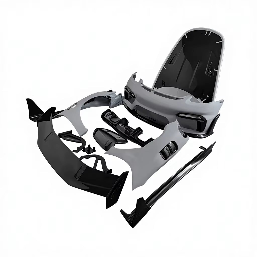 For Porsche 718 Cayman 2016-2019 Upgrade Front Bumper Body Kits Facelift Front Lip Carbon Fiber Material New Condition