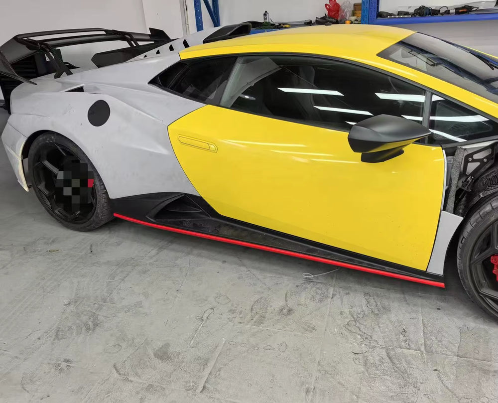 Upgrade STO Dry Carbon Fiber Body Kit Front Lip Bumper Hood Fender Wing for Lamborghini Huracan LP580 LP610 Evo Body Kit