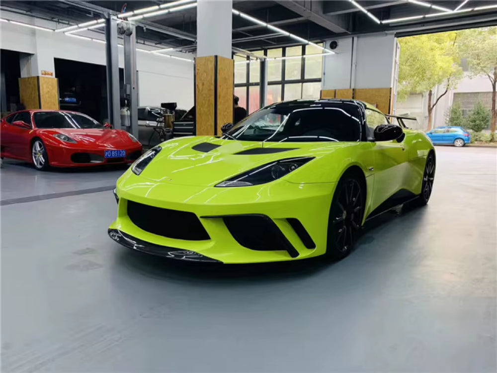 For Lotus Evora S Upgrade GTE Style Front and Rear Bumper Side Skirt Spoiler Diffuser Body Kit