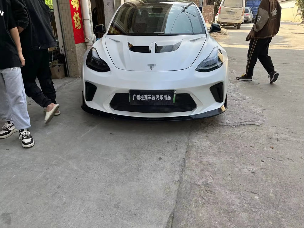 Carbon Fiber Car Bumpers for Tesla Model 3 ROBOT Style FRONT BUMPER for Body Kit Body Kit