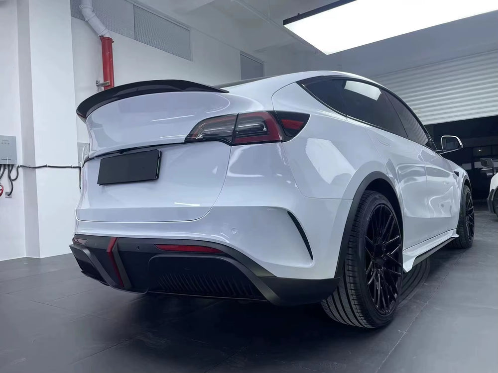 Starship Style High Quality Body Kit for Tesla Model Y Front Bumper Rear Bumper Side Skirts and Hood Spoiler Diffuser