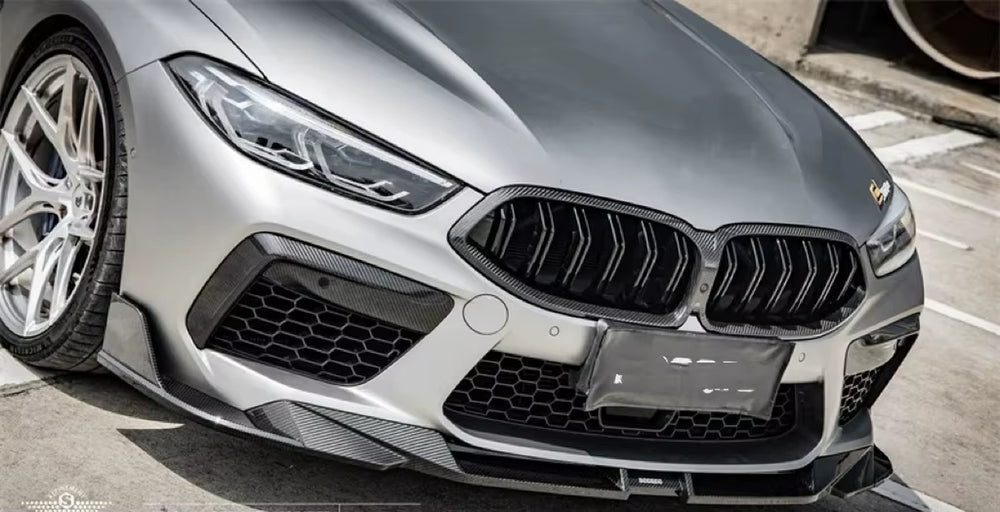 SQ Style Dry Carbon Fiber Body Kit for BMW M8 Front Lip Rear Diffuse Spoiler Hood