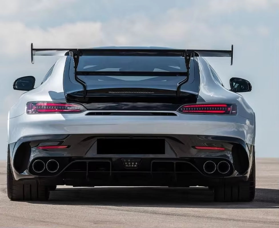 Black Series Style PP Material with Dry Carbon Fiber Body Kit for Mercedes-Benz AMG GT/GTS Front Rear Bumper Hood Fender Spoiler