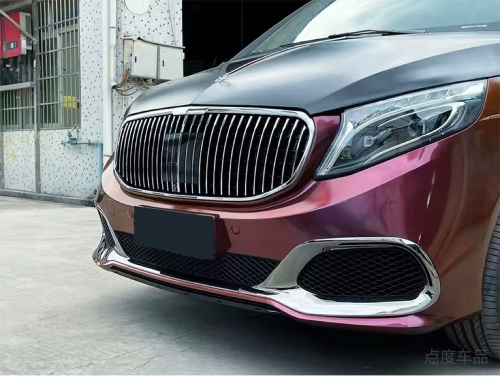 Upgrade 2021 Maybach Body Kit for Mercedes-Benz V Class VITO W446 W447 V260 Facelift Front Rear Bumper Hood
