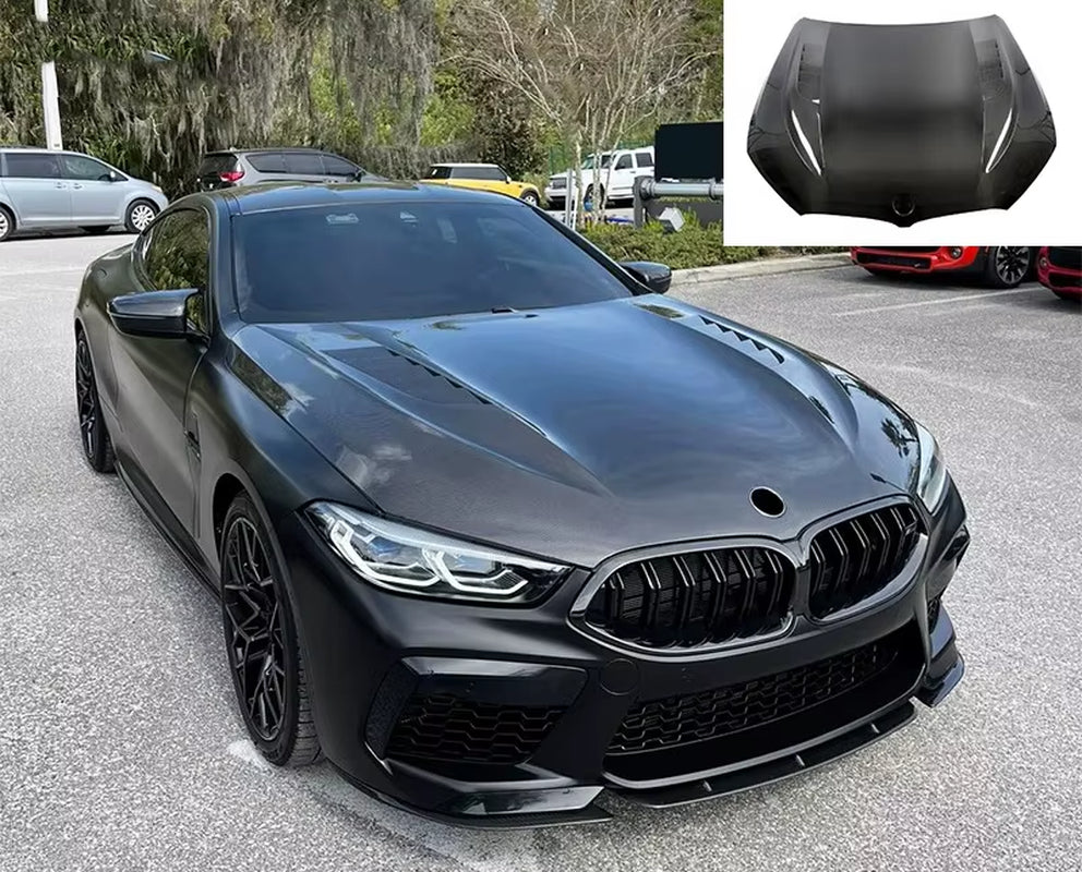 Dry Carbon Fiber Hood for BMW 8 Series M8 Hood High Quality Perfect Fit Body Kits for Bmw 8 Series M8 Hood