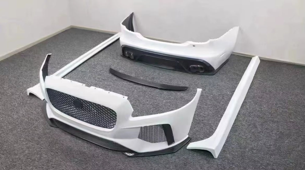 Jaguar XJL SVR Style Body Kit: Front Bumper, Front Lip, Rear Bumper, and Side Skirts Upgrade