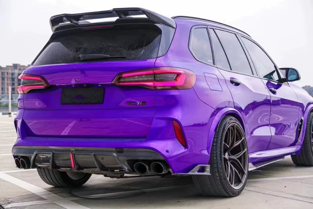 A-E Style Carbon Fiber Body Kit for BMW X5M F95 Carbon Fiber Front Lip Skirt Rear Diffuser Spoiler Hood Wide Body Kit