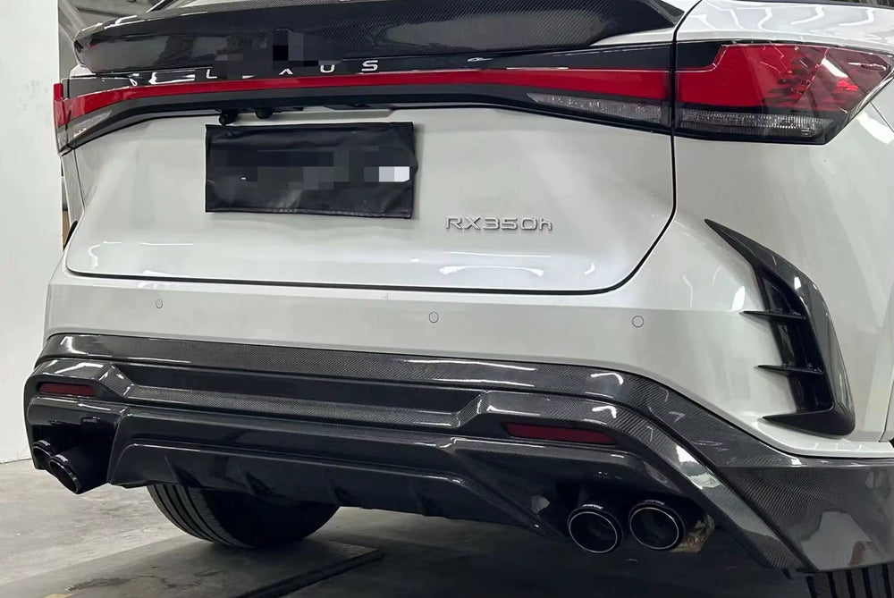 Td Style Carbon Fiber Body Kit for Lexus Rx300 2023+ Front Lip Side Skirt Rear Diffuser Tailpipe Rear Spoiler