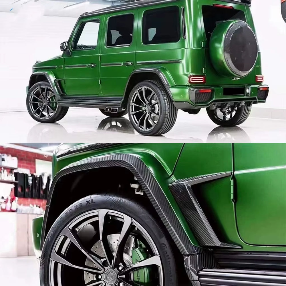 High Quality Dry Carbon Fiber TOP Style Body Kit for Mercedes-Benz G Class W464 G63 Front Lip Rear Diffuser Spoiler Hood