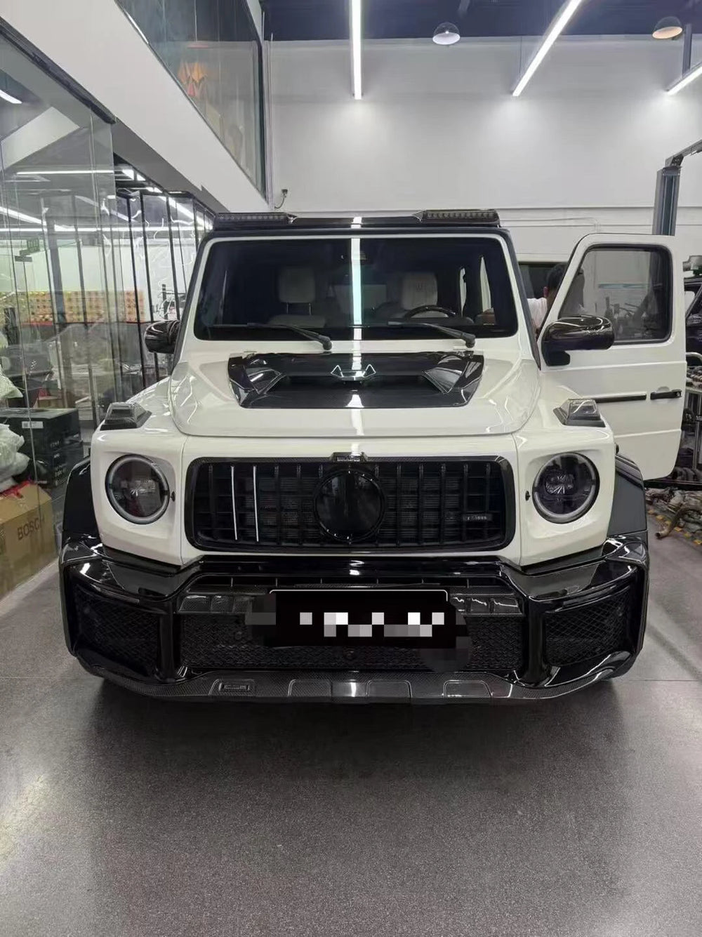 Kit de carrocería estilo G800 en fibra de carbono seca para Mercedes-Benz Clase G W465 / W464 (G500 / G63)