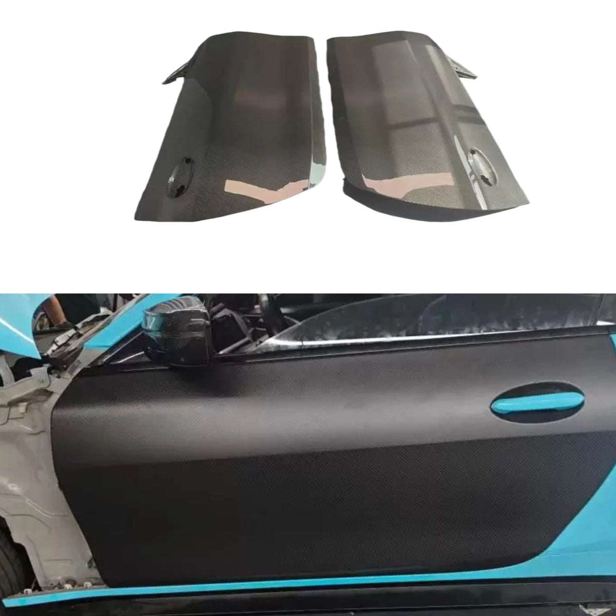 High Quality Carbon Fiber Door Side Car Fenders for BMW M4 G82 Left and Right Body Kit