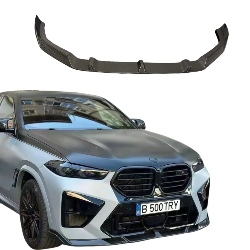 Labio delantero en fibra de carbono para BMW X6 M F96 2024-2025