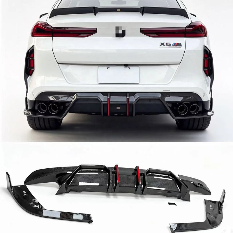 Diffuseur arrière en fibre de carbone pour BMW X6 M F96