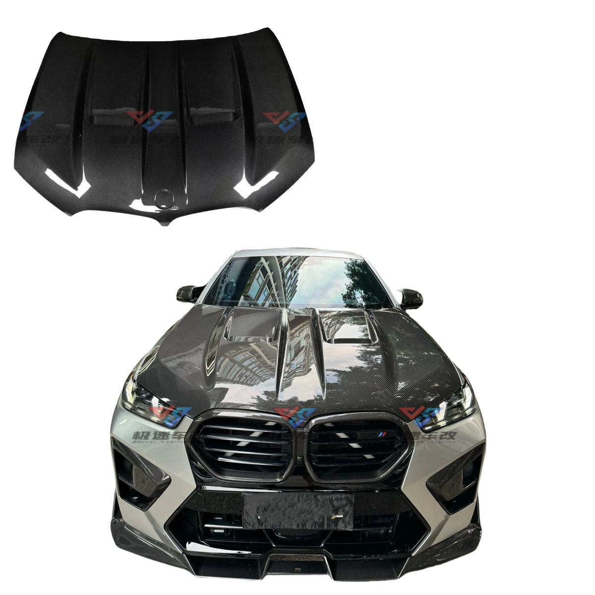 Capot en carbone sec pour BMW X6 / X6 M (G06 / F96)