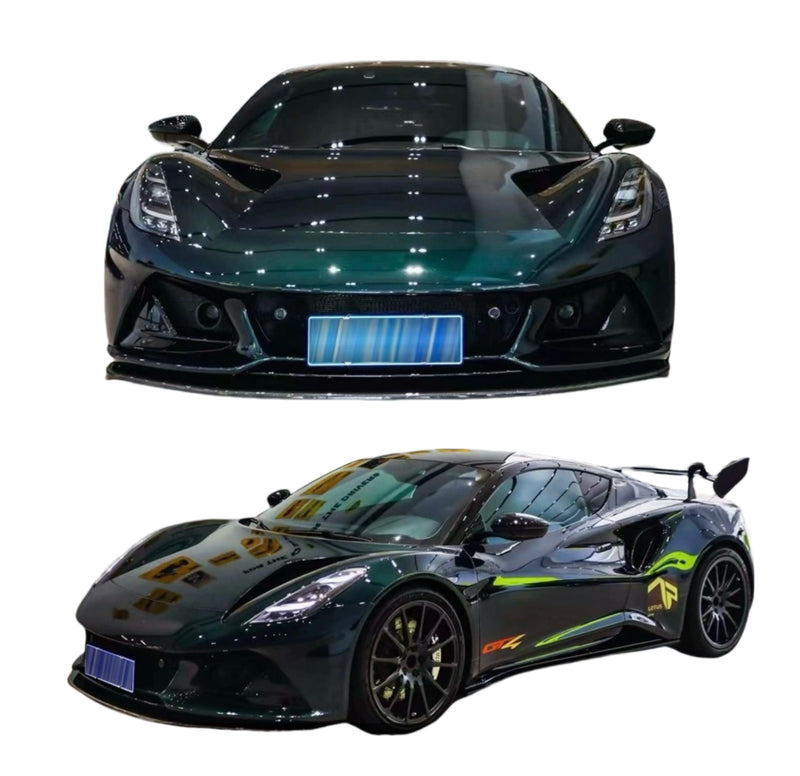 Carbon Fiber Body Kit for Lotus Emira Dry Carbon Fiber Front Lip Skirt Spoiler Diffuser Body Kit