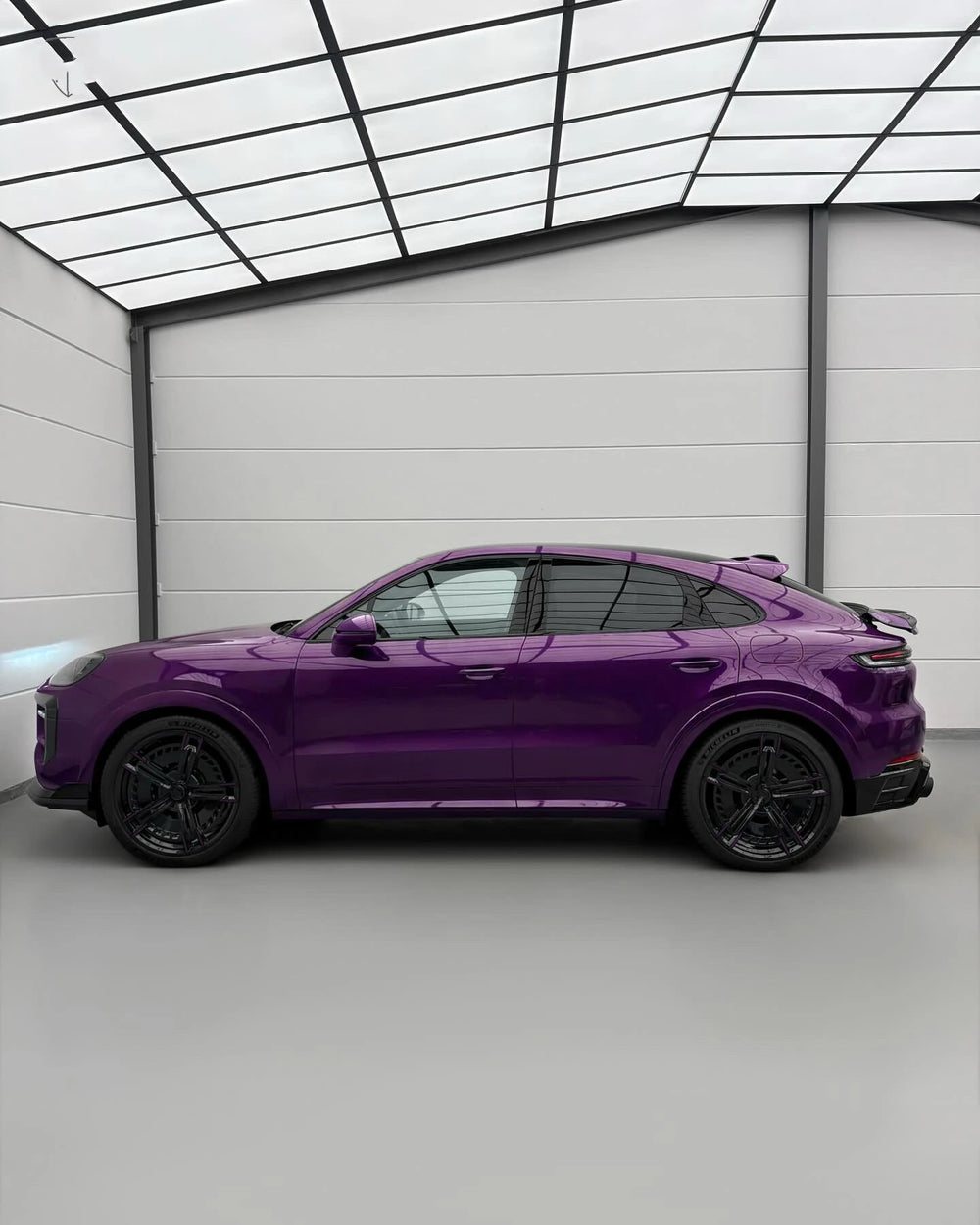 Kit de carrocería ancha en fibra de carbono seca para Porsche Cayenne Coupé