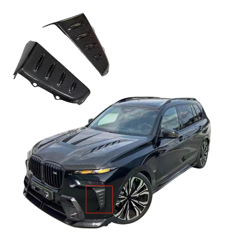 For BMW X7 LD Style Carbon Fiber Body Kit Front Bumper Attachment of Front Lip Grill