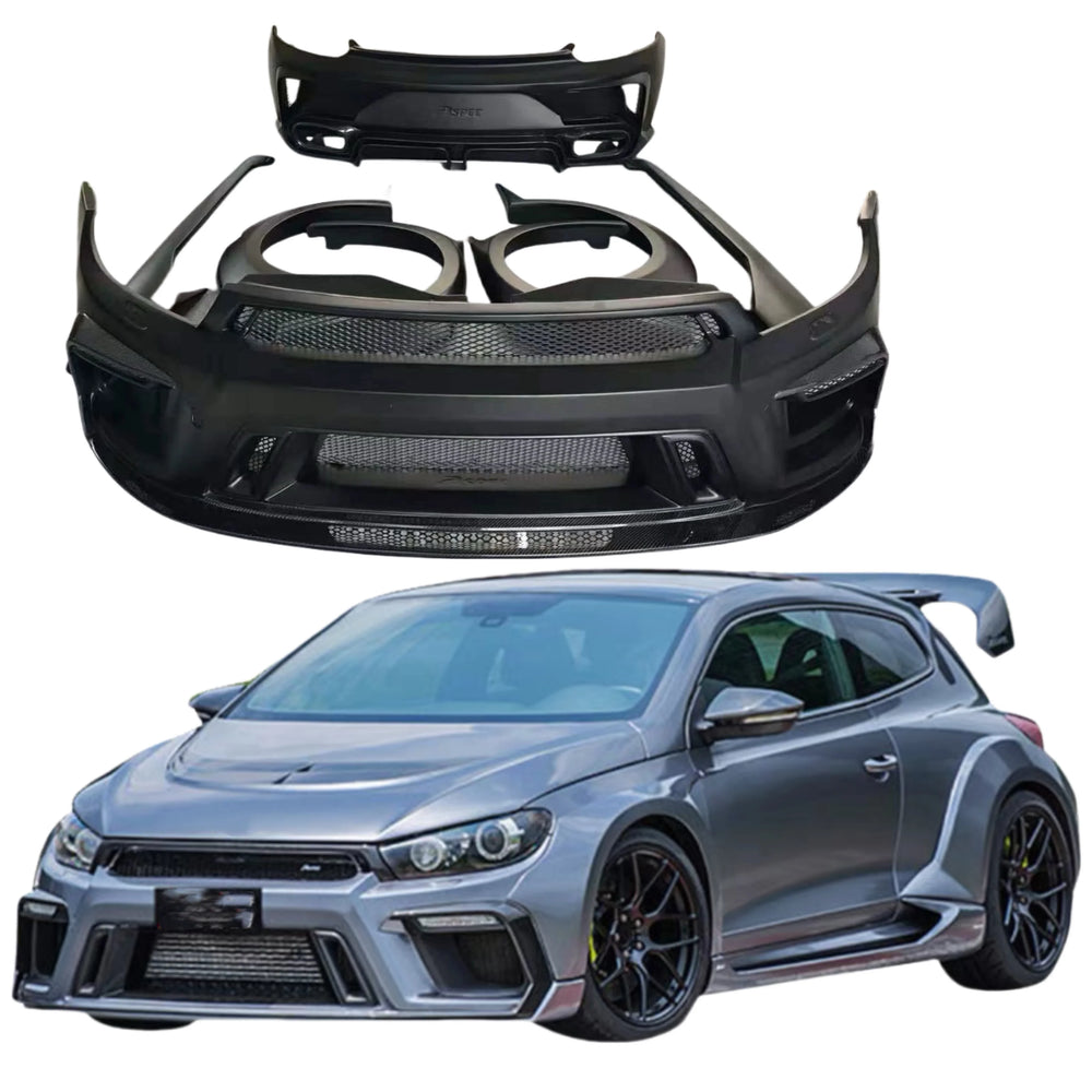 Kit carrozzeria per Volkswagen Scirocco, con paraurti anteriore e minigonne laterali in FRP
