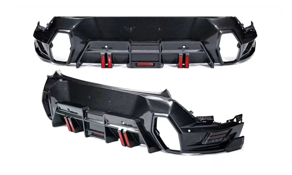 Difusor trasero en fibra de carbono seca para BMW XM G09