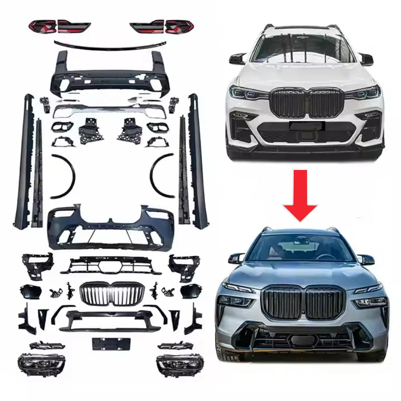 Kit de conversión en PP para actualizar el BMW X7 G07 2019-2022 a la imagen del LCI Sport 2024
