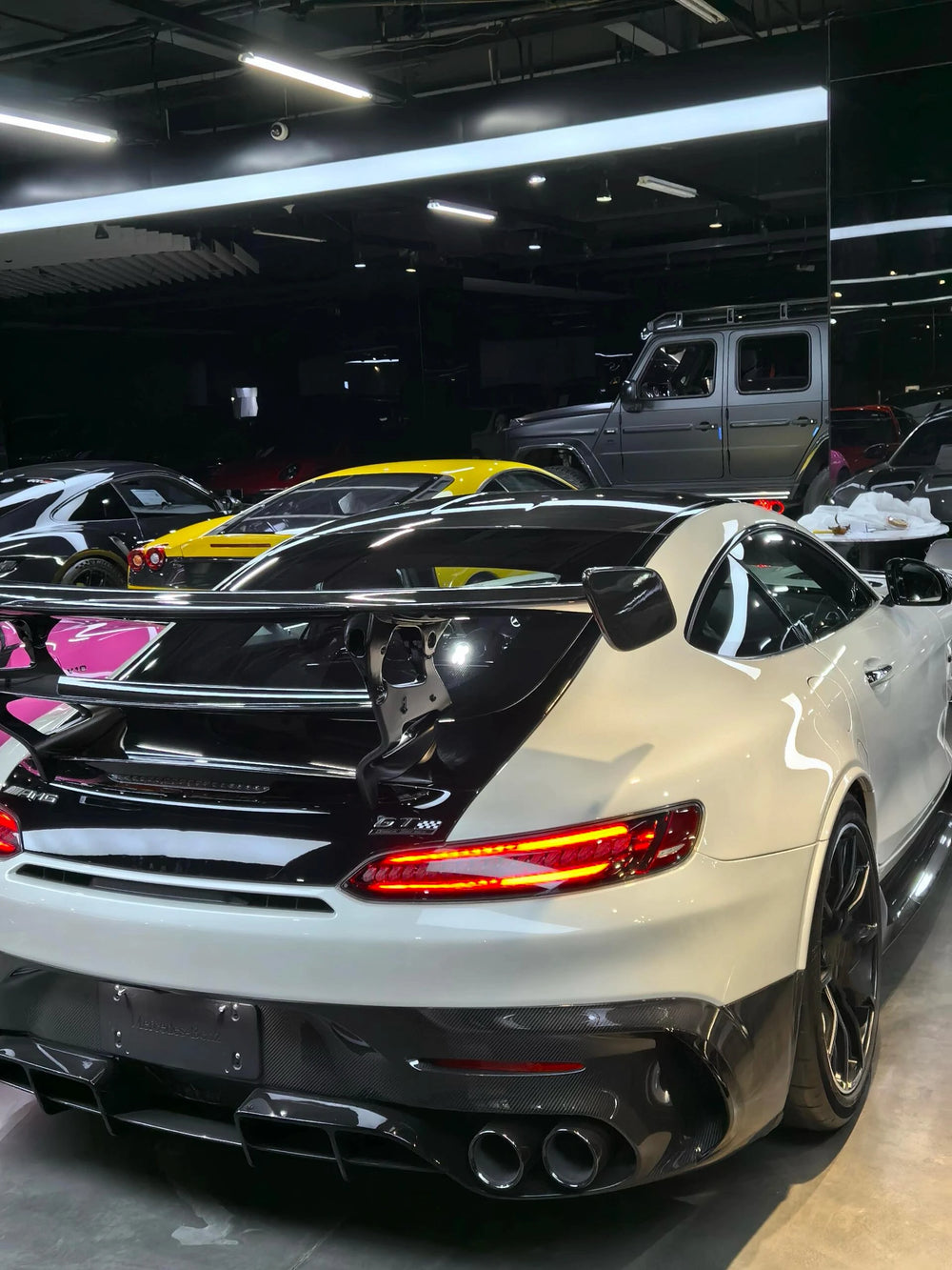 BS Style Body Kit for Mercedes-Benz AMG GT GTS GTR GTC Front and Rear Bumper Rear Spoiler Diffuser Body Kit