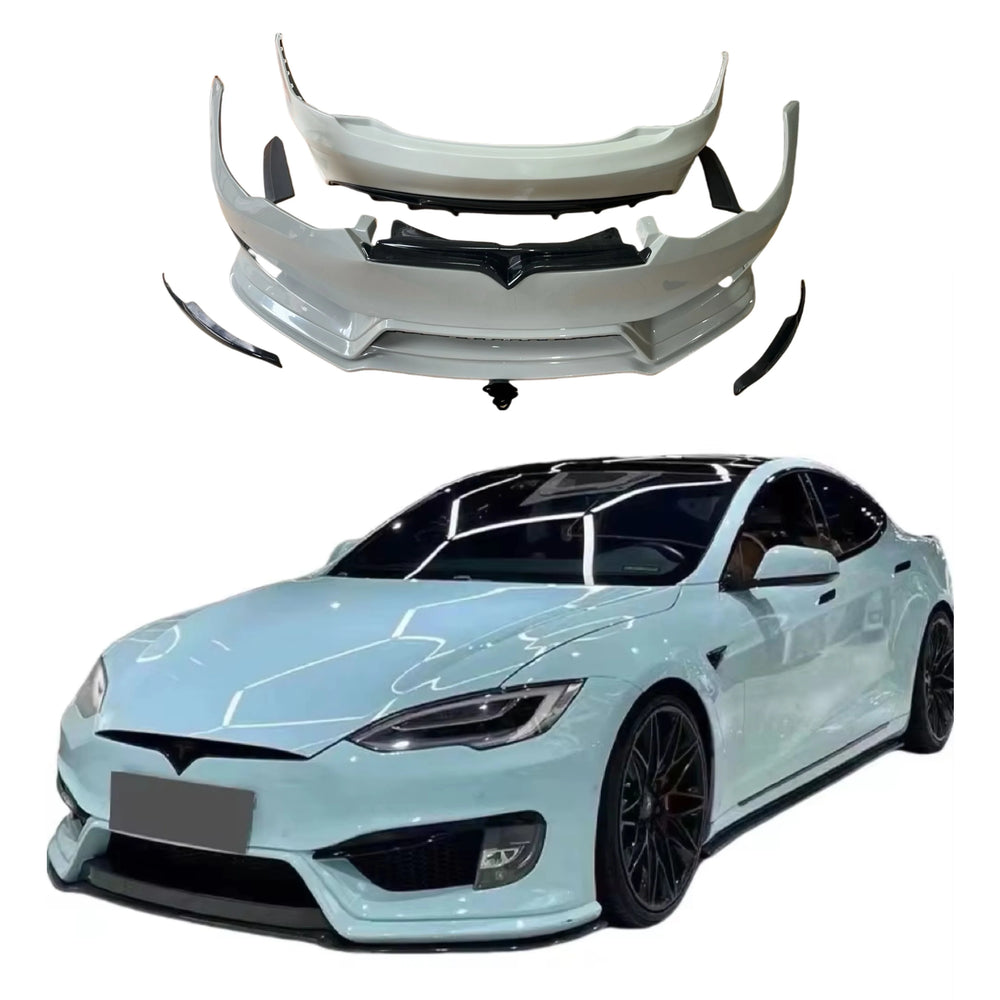 2012-2016 High Quality Body Kit for Tesla Model S PD Style Front Bumper Rear Bumper Diffuser Spoiler New Condition