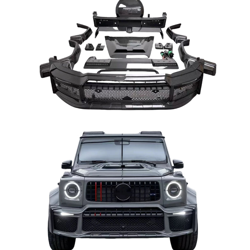 Kit carrosserie style G800 en carbone sec pour Mercedes-Benz Classe G W465 / W464 (G500 / G63)