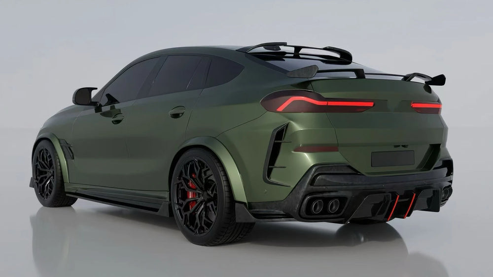 Kit de carrocería en fibra de carbono seca para BMW X6 G06