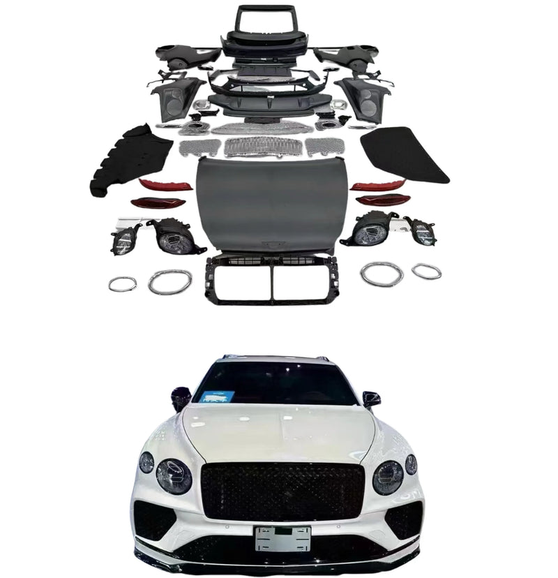 For Bentley Bentayga 2016-2020 Upgrade the New Model Body Kit Front and Rear Bumper Headlights Taillights Body Kit