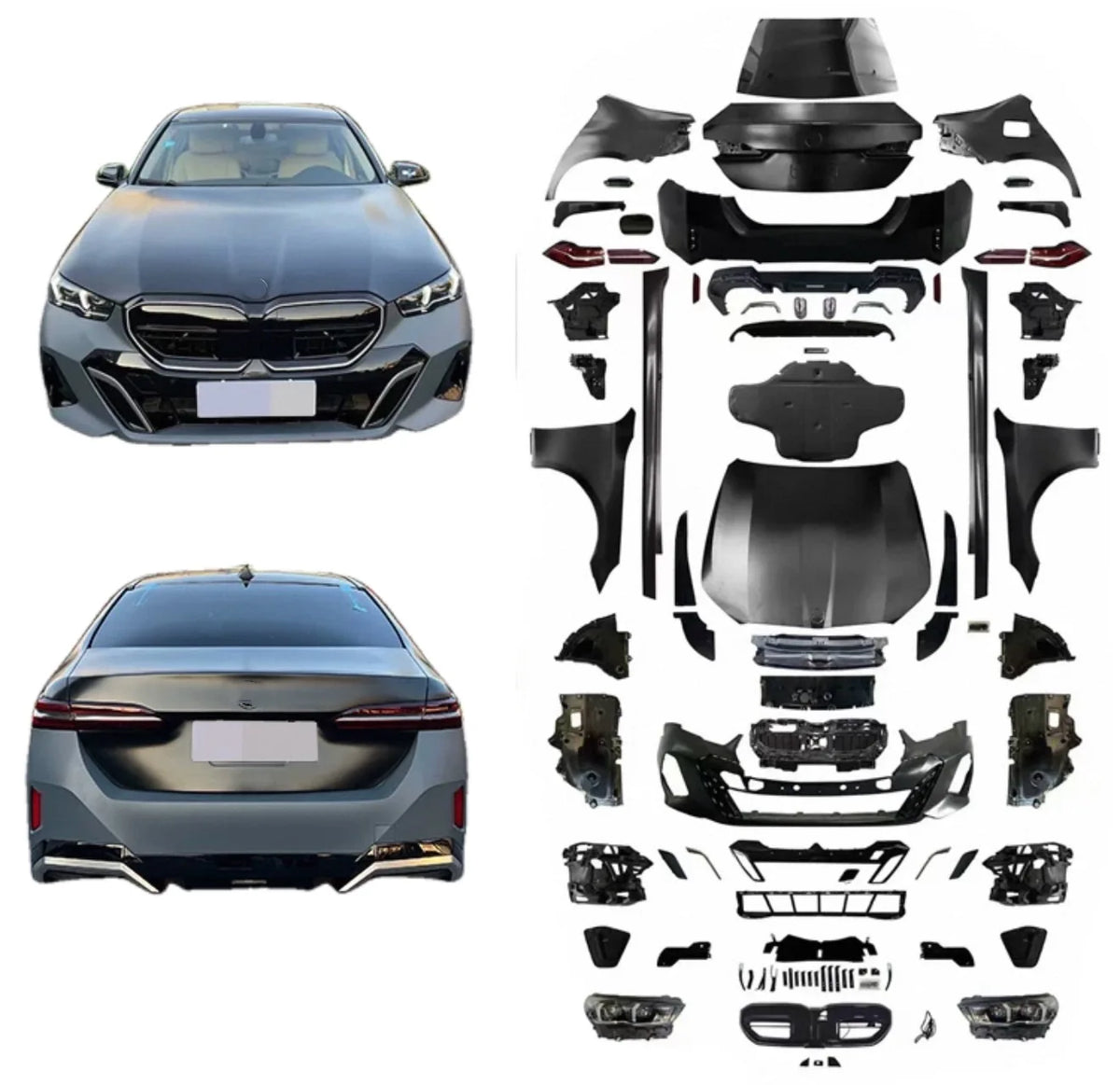 Kit de conversion en PP pour mettre à niveau BMW Série 5 F10 2011-2017 vers l’apparence du G60 M Tech