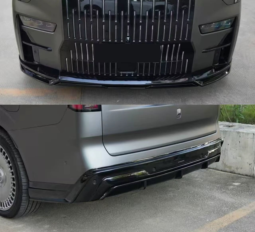 Bskt Style Bright Black Body Kit for Zeeker 009: Front Lip, Skirt, Rear Diffuser, and Spoiler