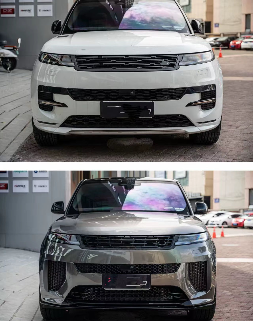 For Land Rover Range Rover Sport 2023-2025 Upgrade SV Front and Rear Bumper Grill Body Kit Pp Material