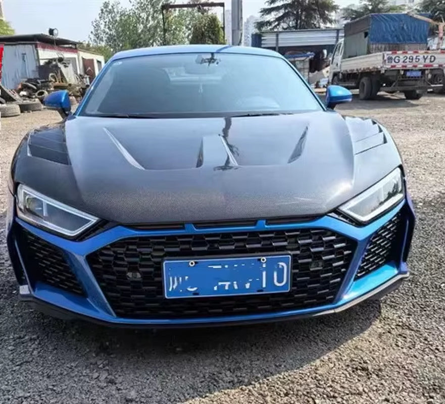 For Audi R8 2016-2024 Carbon Fiber Front Hood Bonnet Engine Hood
