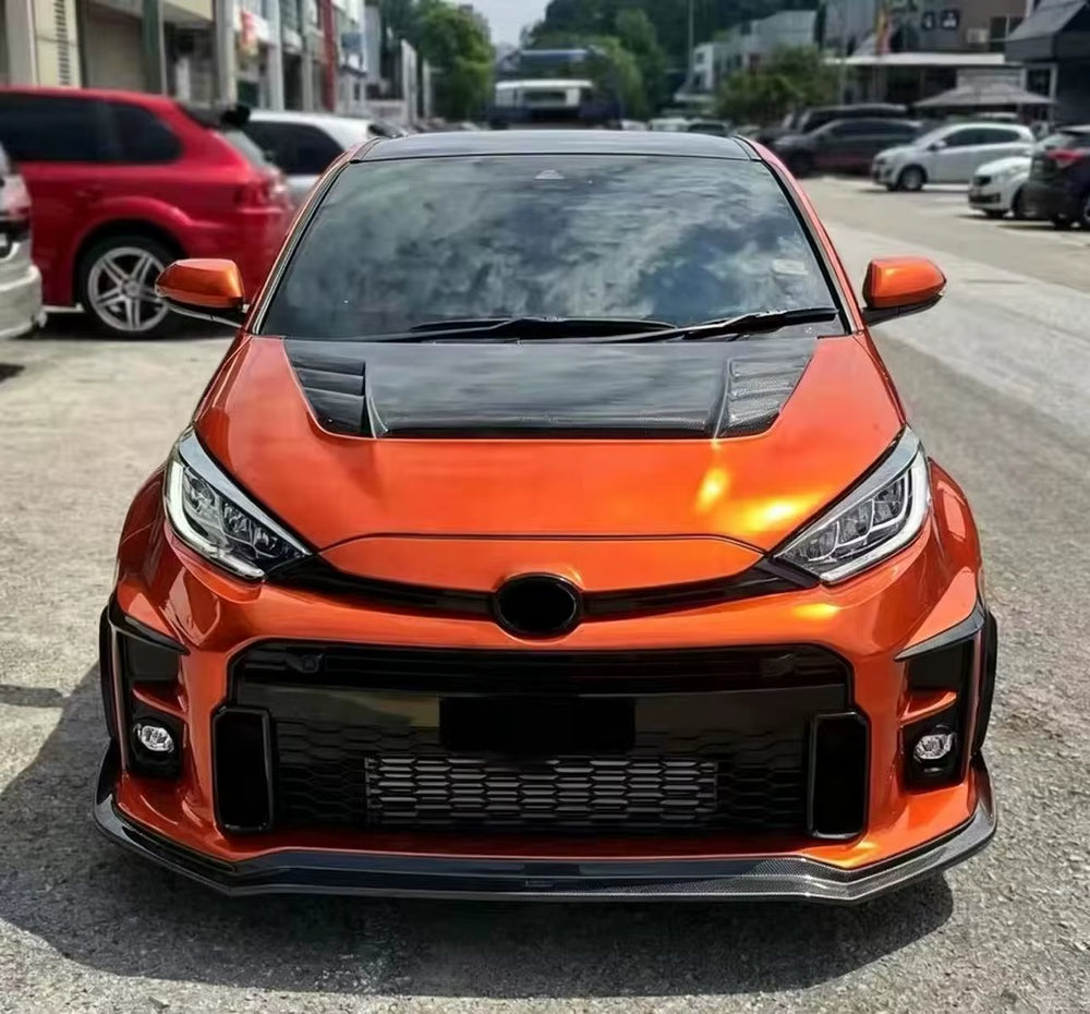 For Toyota Yaris GR GXPA16 Vrs Style Carbon Fiber Body Kit Front Lip Side Skirt Rear Diffuser Spoiler
