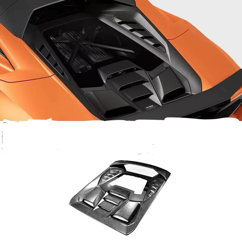 High Quality Body Kit Is Used for Lamborghini Huracan Upgrade Tecnica Style Carbon Fiber Rear Cover Trunk Lid.