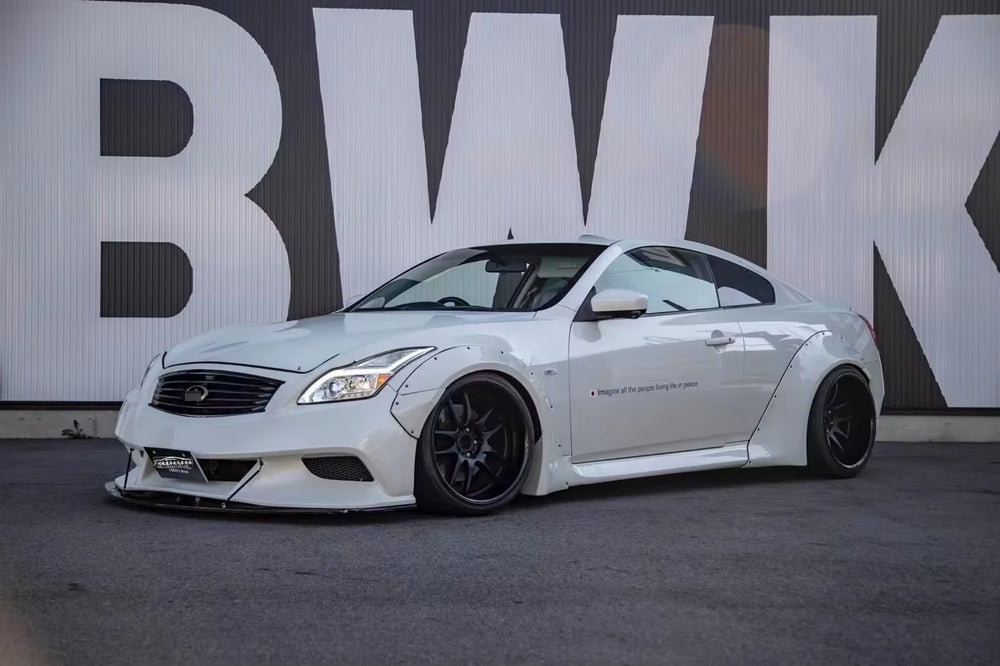 Car Front Rear Bumper for Infiniti G37 LB Style Wide Body Front Bumper with Splitter
