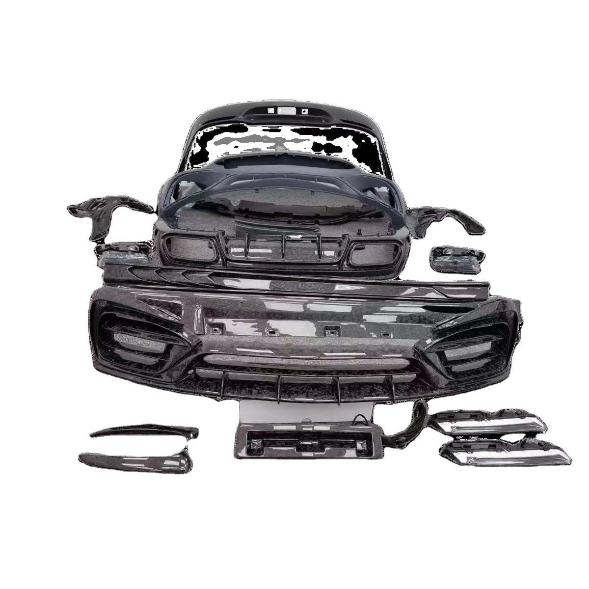 Carbon Fiber TOP Style for Mercedes Bens Amg Gt50 Gt63 Gt63S Front Lip Rear Wing Bumper Body Kit