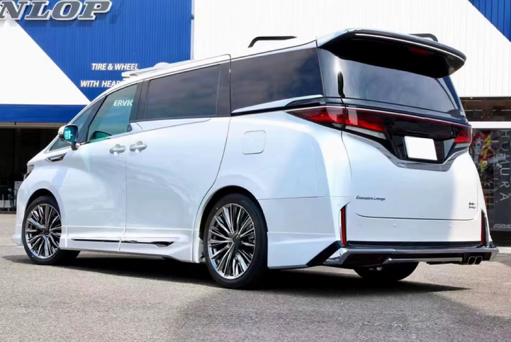 Pp Material Body Kit for Toyota Vellfire Front Lip Rear Diffuser 2024 Vellfire Body Kit
