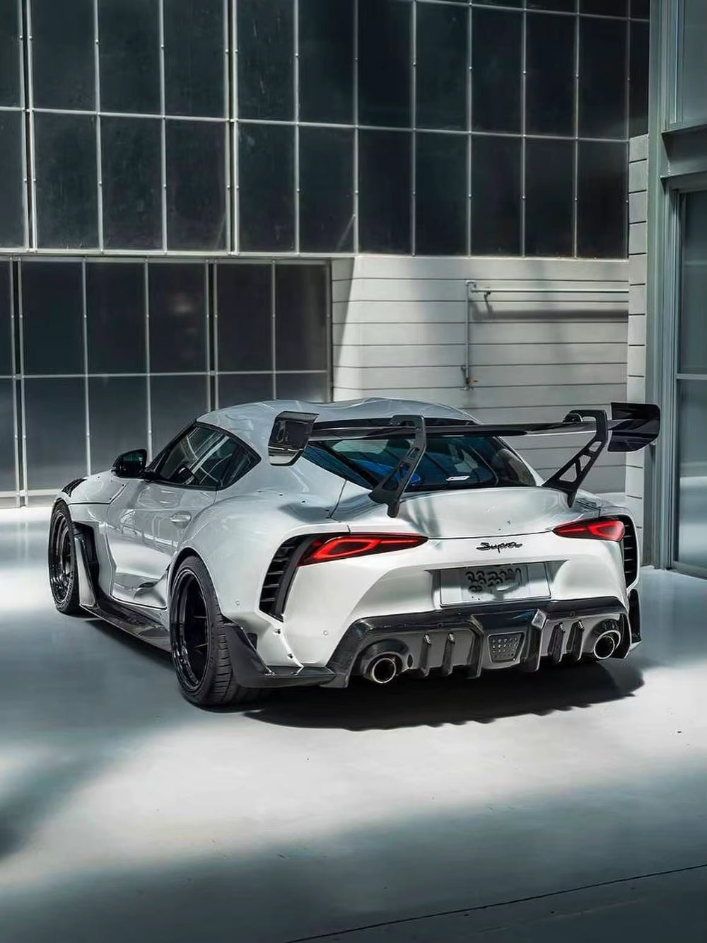 Ad-Style Wide-Body Kit for Toyota Supra A90 Carbon Fiber Front Lip Side Skirt Rear Diffuser Spoiler Hood Wide-Body Kit