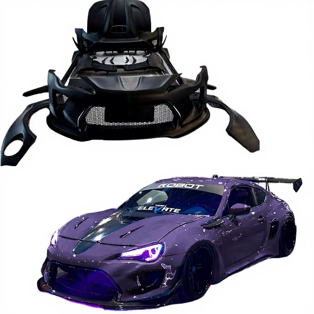 Robt Style Wide Body Kit for Toyota Gt86 Subaru Bez 86 Brz Wide Front and Rear Bumpers Spoiler Hood