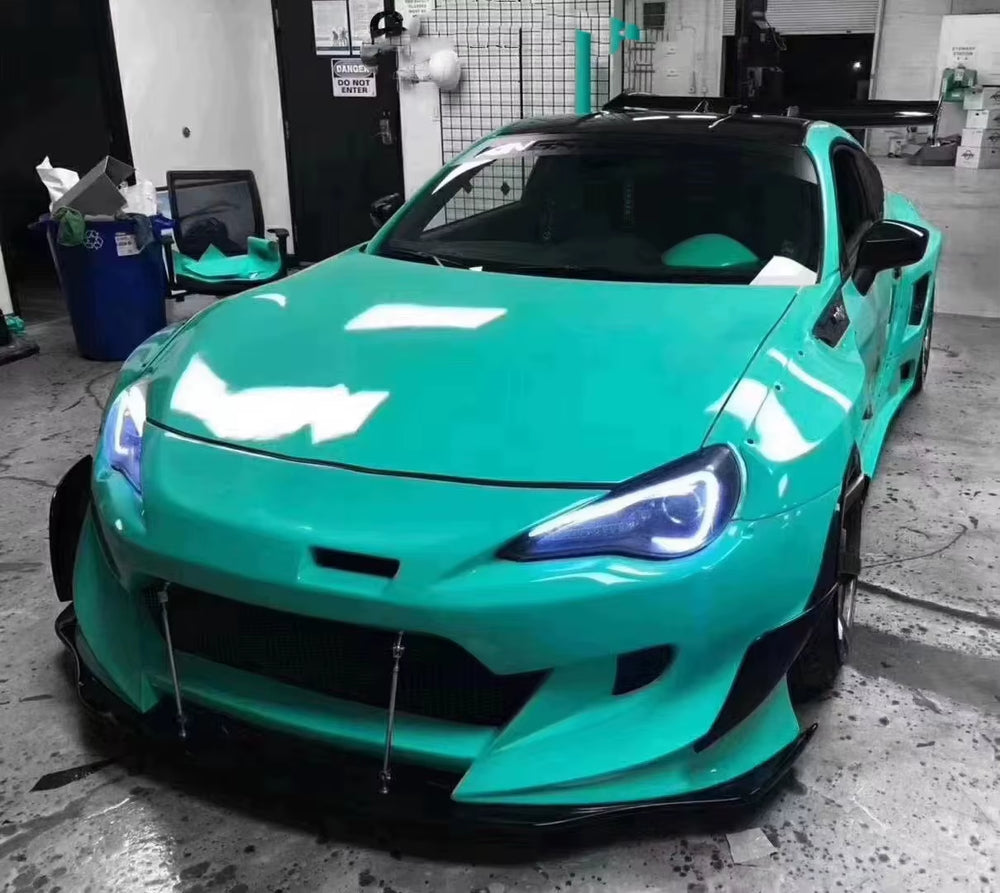 Rocket Bunny V3 Style Wide Body Kit for Toyota GT86 ZN6 ZD6 BRZ Front and Rear Bumper Side Skirts Spoiler Tuning Wide Body Kit