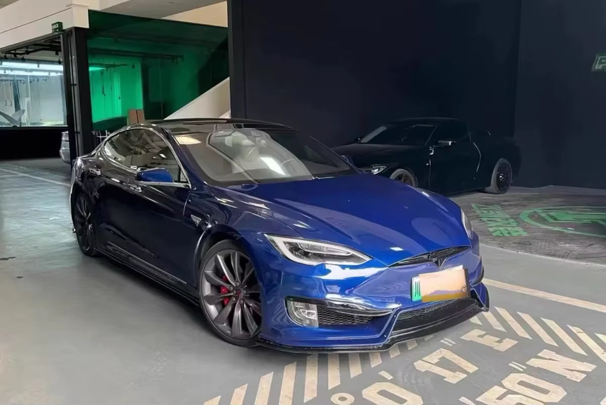 2012-2016 High Quality Body Kit for Tesla Model S PD Style Front Bumper Rear Bumper Diffuser Spoiler New Condition