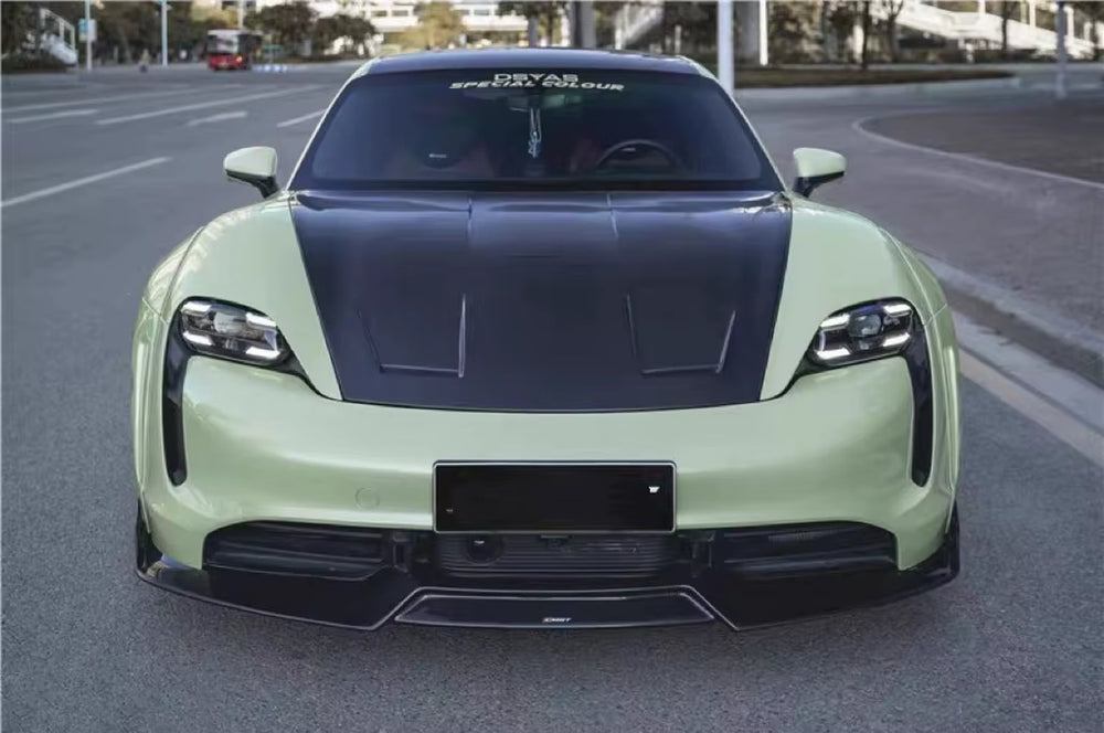 For Porsche Taycan Carbon Fiber Hood Taycan Engine Hood