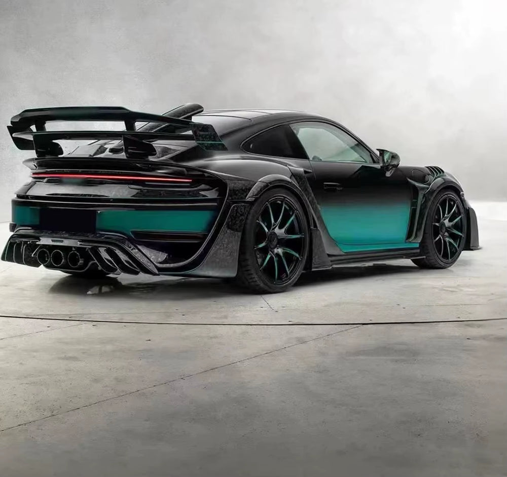 MSY Style Dry Carbon Fiber Body Kit for Porsche 992 Turbos Front and Rear Bumpers Hood Diffuser Wide Body Kit