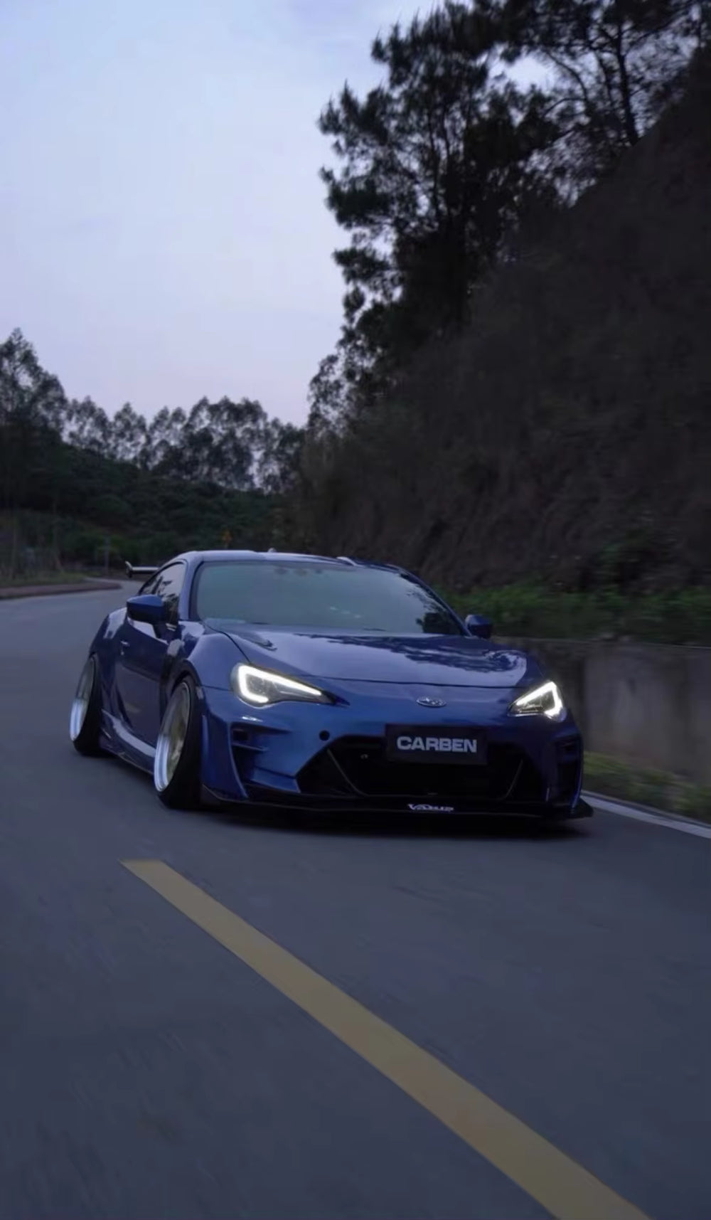 JISU High Quality Body Kit for Toyota GT86 Car Bumpers Car Rear Diffuser Side Skirts Body Kit for Toyota GT86 2013-2020