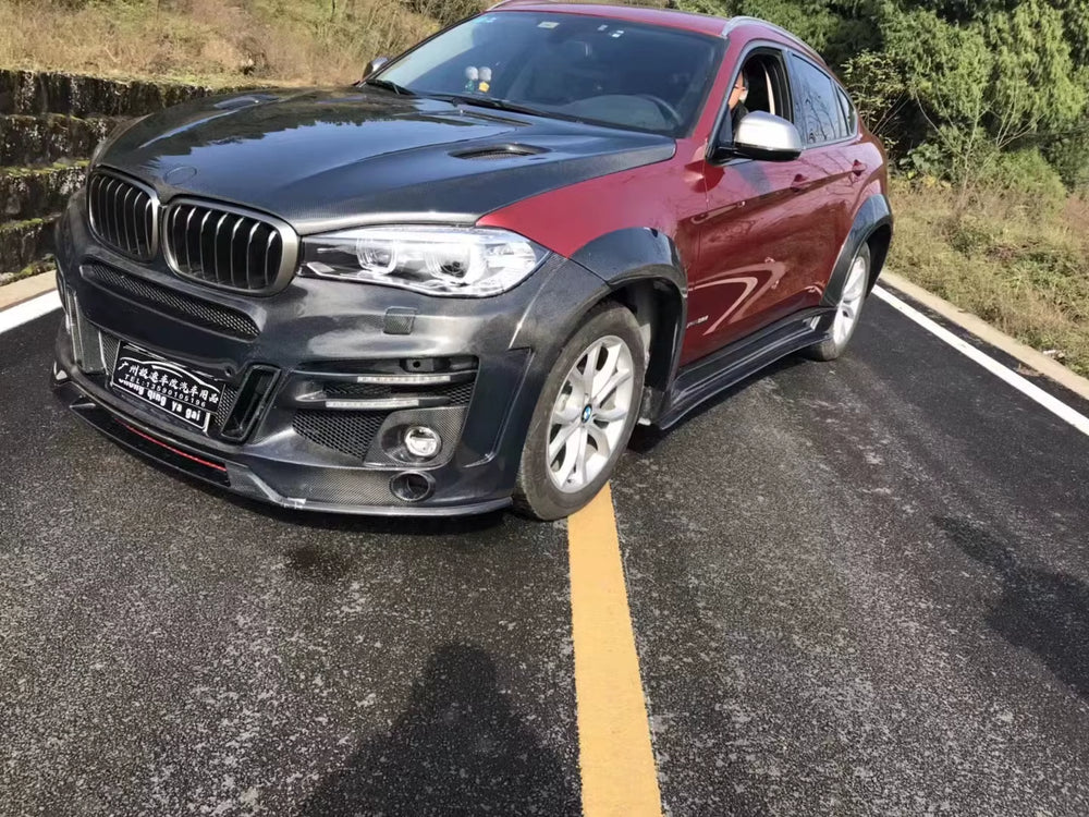LM CLR X6 Style Body Kit Front and Rear Bumpers for 2014-2016 BMW F16 X6 for Body Kit