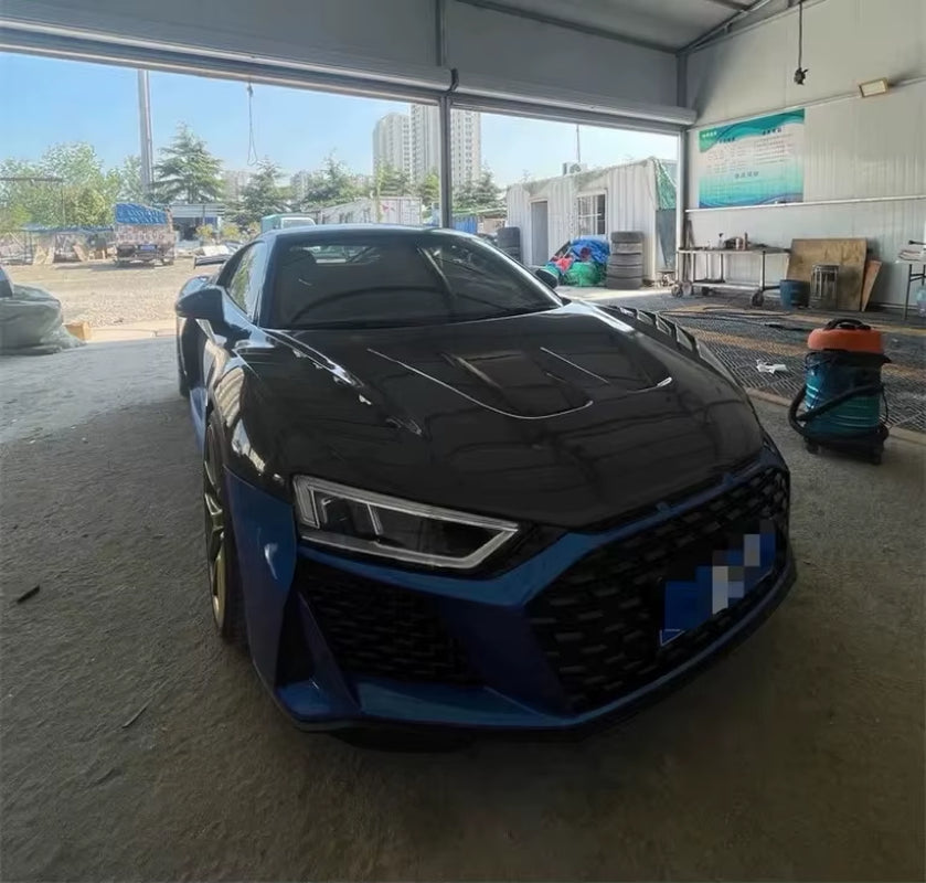 For Audi R8 2016-2024 Carbon Fiber Front Hood Bonnet Engine Hood