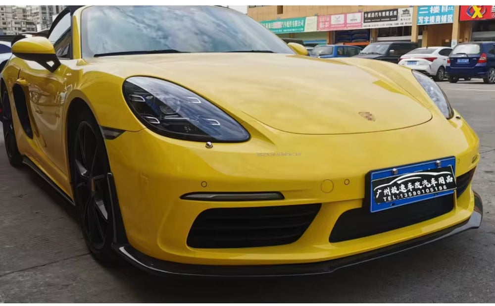 Carbon Fiber Body Kit Front Lip Rear Lip Side Skirt for Porsche Boxster 718 YG Style Body Kit
